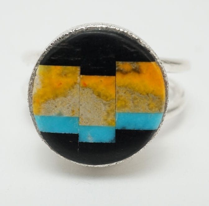 Decontie-Brown bumblebee jasper ring