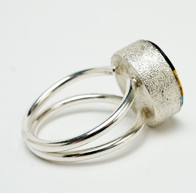 Decontie-Brown bumblebee jasper ring
