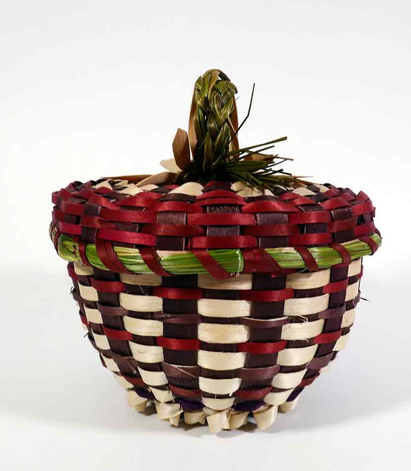 Pasamaquoddy Dolly Barnes Flower Basket Wabanaki