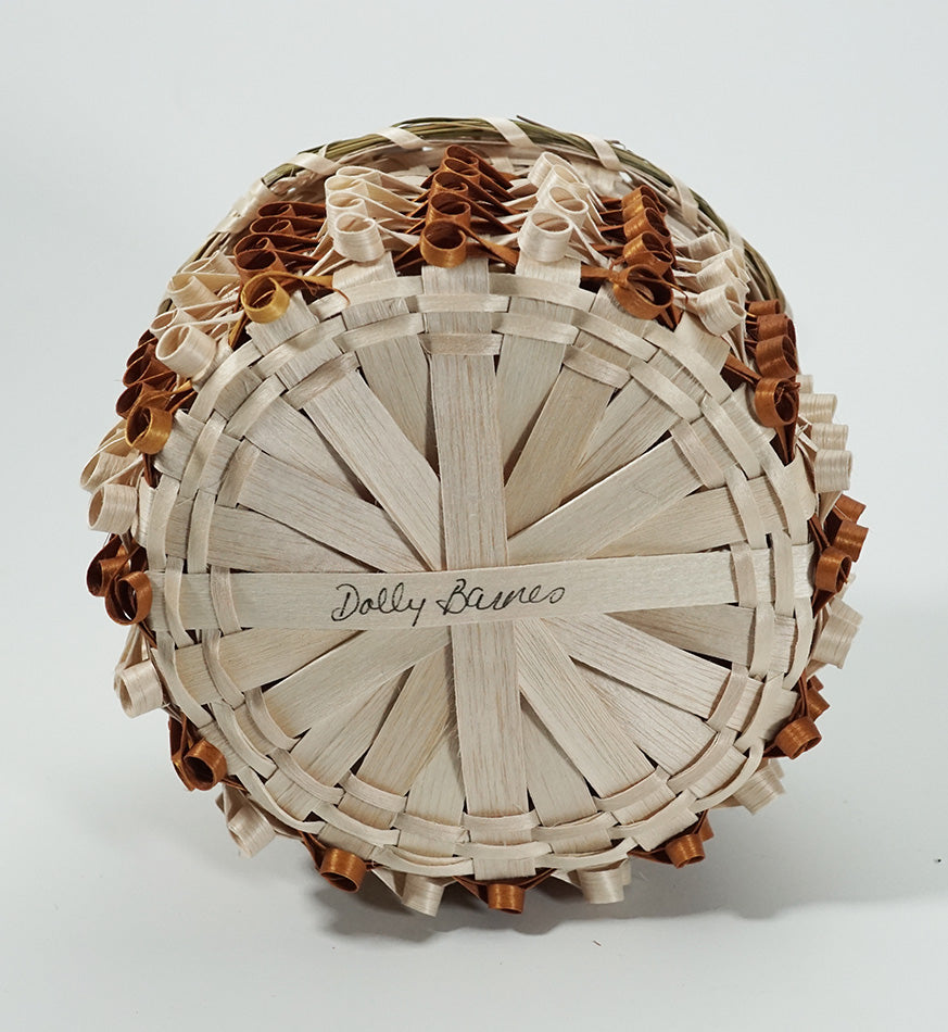 Wabanaki Pasamaquoddy Dolly Barnes Flower Basket 3