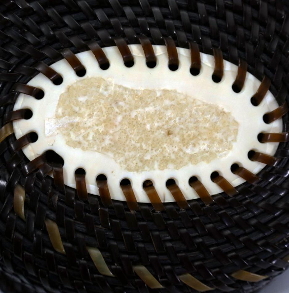 Alaskan Art Don Johnston Oval Baleen Basket