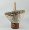 Eric Otter Bacon Passamaquoddy Ash Sweetgrass and Birch Bark Acorn Basket