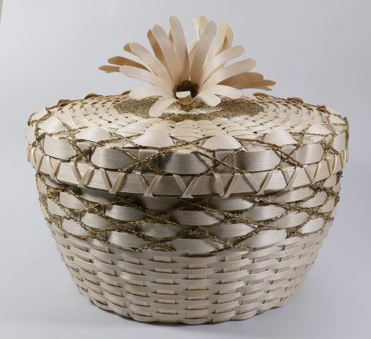 Wabanaki Baskets Passamaquoddy Michelle Smiley Black Ash and Sweetgrass