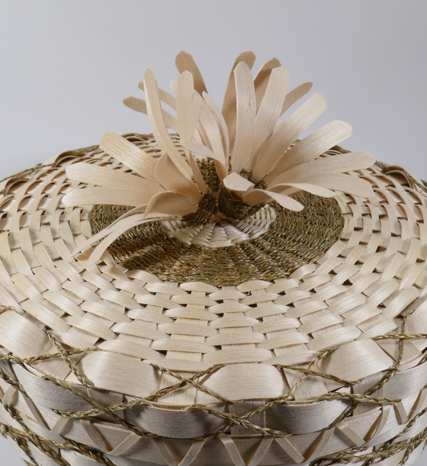Wabanaki Baskets Passamaquoddy Michelle Smiley Black Ash and Sweetgrass