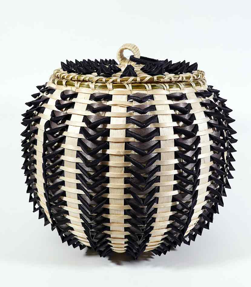 Gal Frey Stunningl Passamaquoddy Point Basket Wabanaki