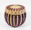 Wabanaki Penobscot Ganessa Bryant Frey Black Ash and Sweetgrass Point Basket