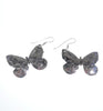 Native American Jewelry Sterling Silver Stamped Butterfly Earrings Geri Arviso
