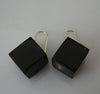 Native American Buffalo Horn Cube Earrings Lakota Sioux Artist Kevin Pourier