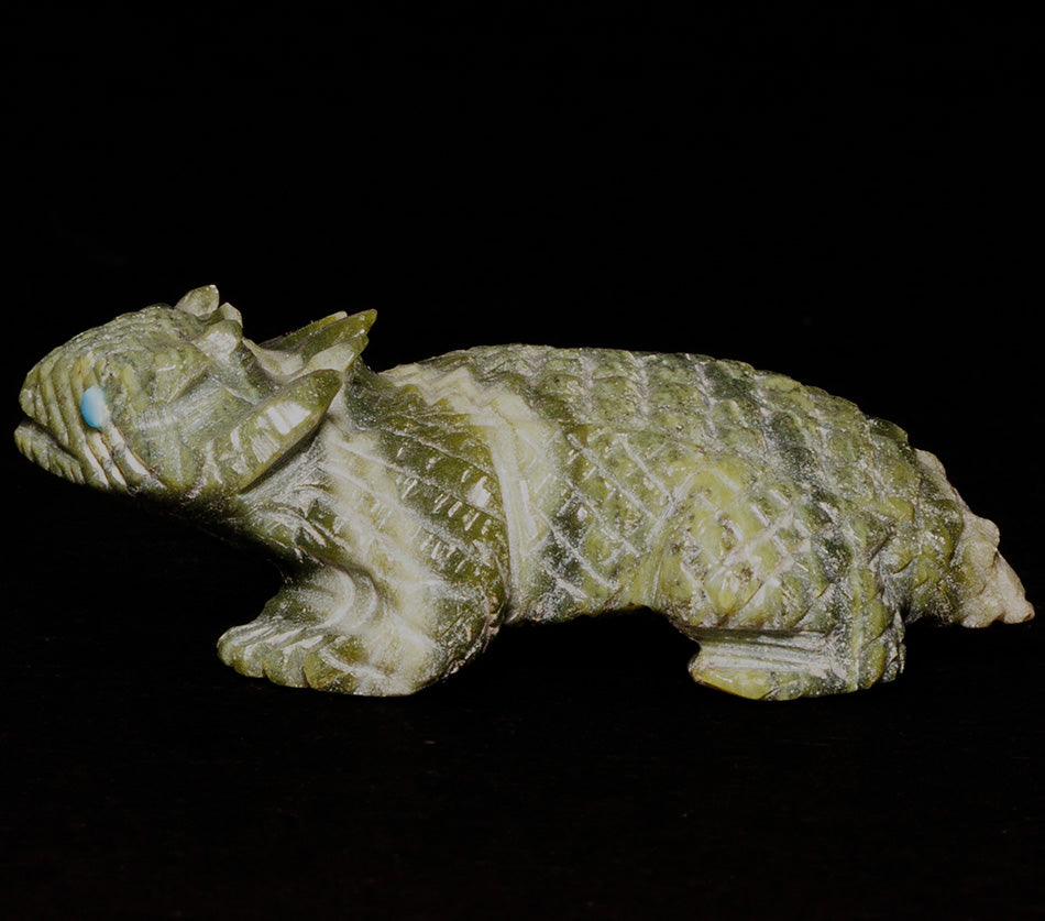 Green Banded Ricolite Horned Toad Sedrick Banteah Zuni