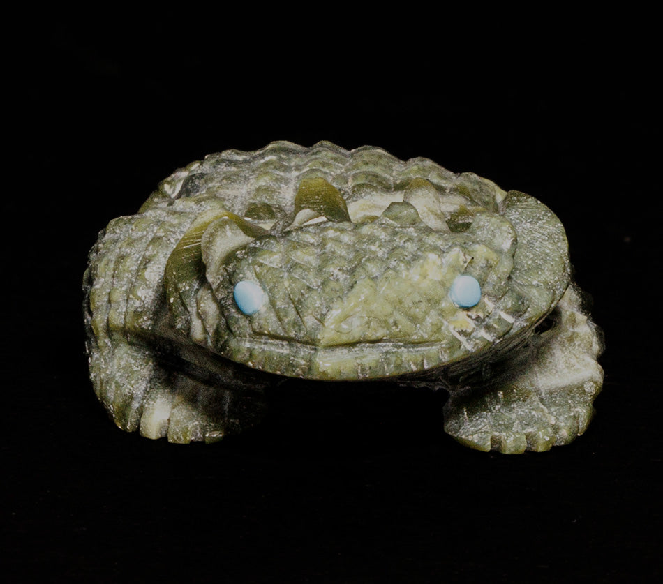 Green Banded Ricolite Horned Toad Sedrick Banteah Zuni