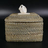 Inupiaq Eskimo/Inuit Pt. Hope White Baleen Basket Andrew Tooyak Sr.