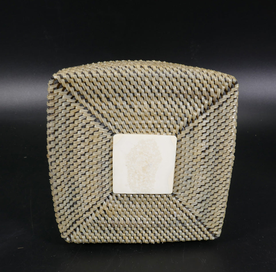 Inupiaq Eskimo/Inuit Pt. Hope White Baleen Basket Andrew Tooyak Sr.