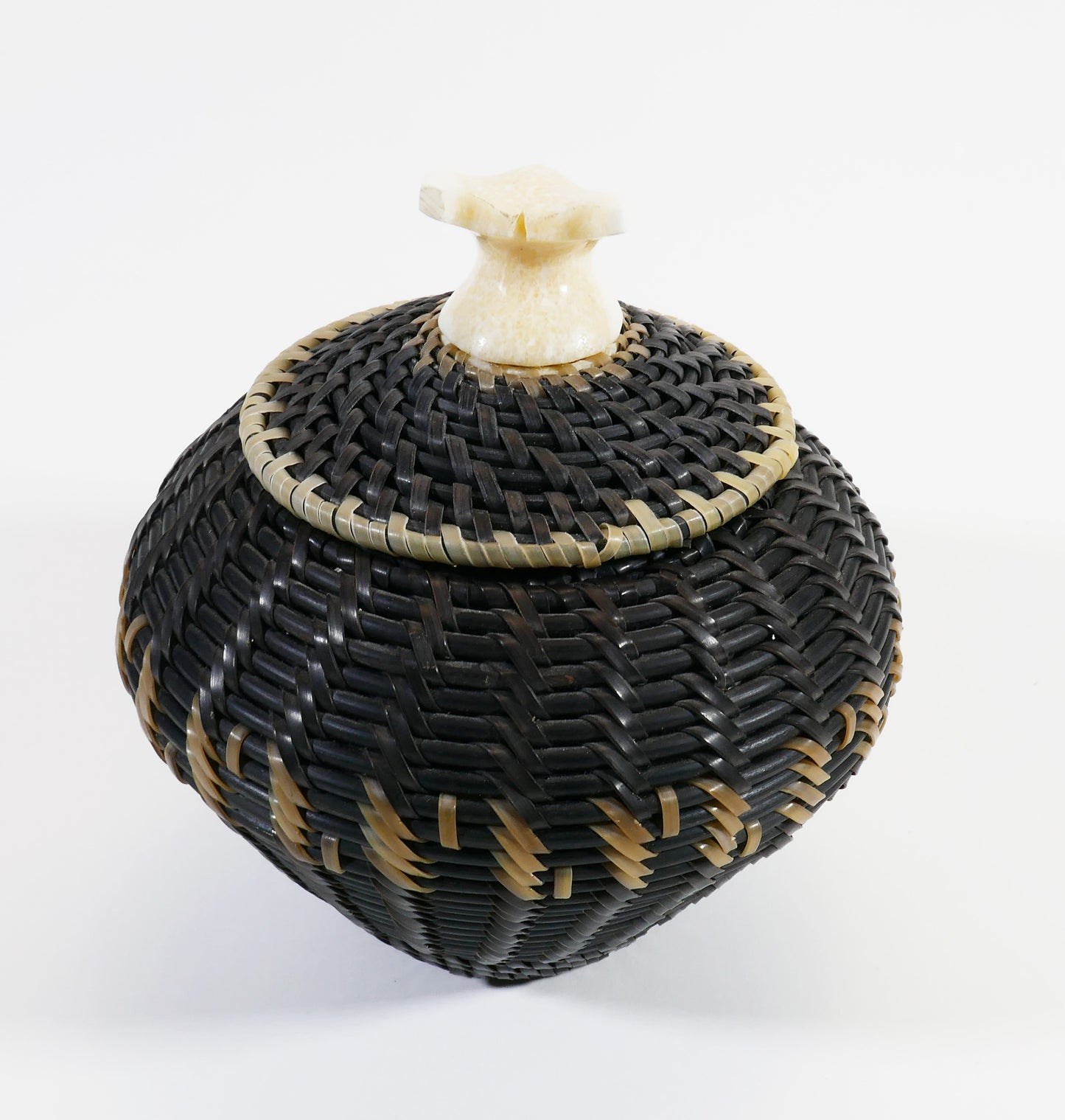 James Omnik Baleen Basket Inupiaq Inuit/Eskimo Art