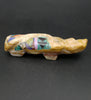 Jayne Quam Zuni Fetish Banded Mountain Lion Mosaic Inlay