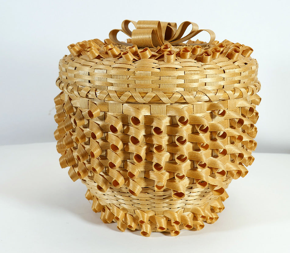 Kenny Keezer Passamaquoddy Bell Basket Footed Basket Wabanaki