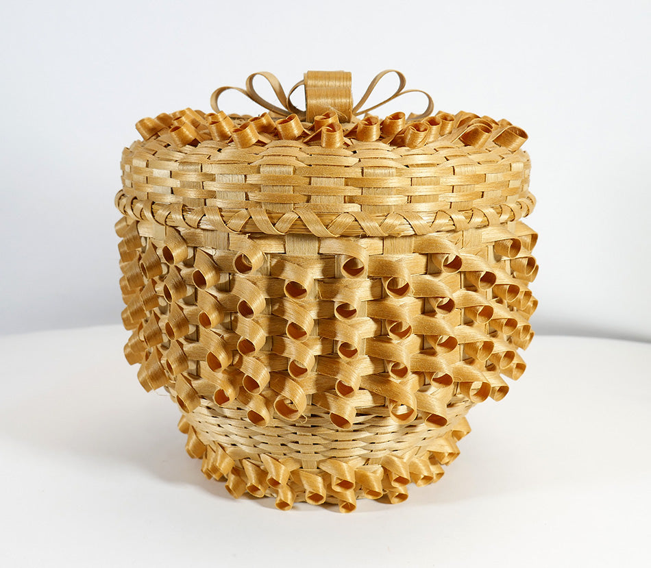 Kenny Keezer Passamaquoddy Bell Basket Footed Basket Wabanaki