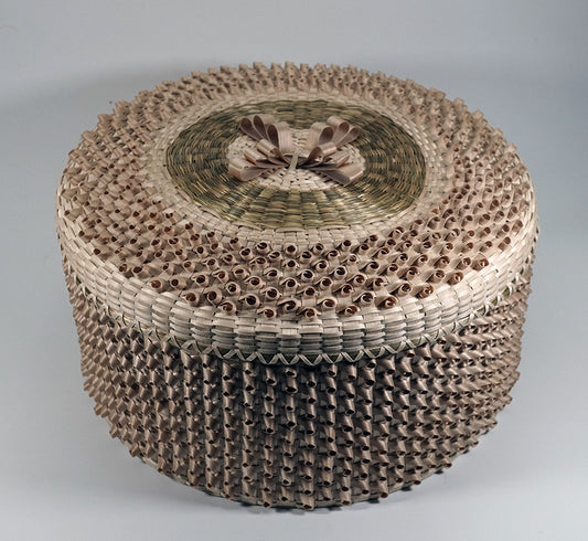 Kenny Keezer Passamaquoddy Curl Basket Wabanaki