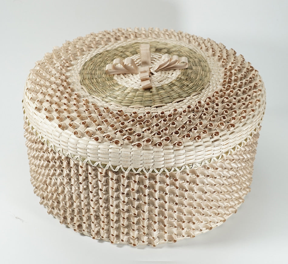 Kenny Keezer Passamaquoddy Curl Basket Wabanaki