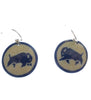 Kevin Pourier Lakota Buffalo Horn Bison Earrings