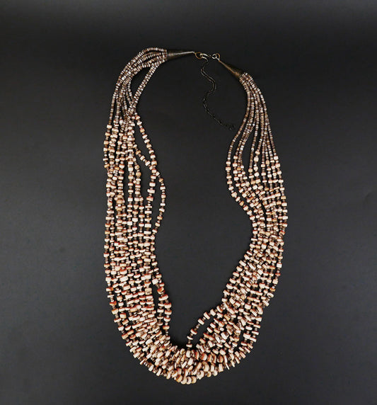 10 strand spiny oyster shell necklace - Kewa - Santo Domingo