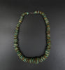 Native American Jewelry Kewa - Santo Domingo - green turquoise tab necklace