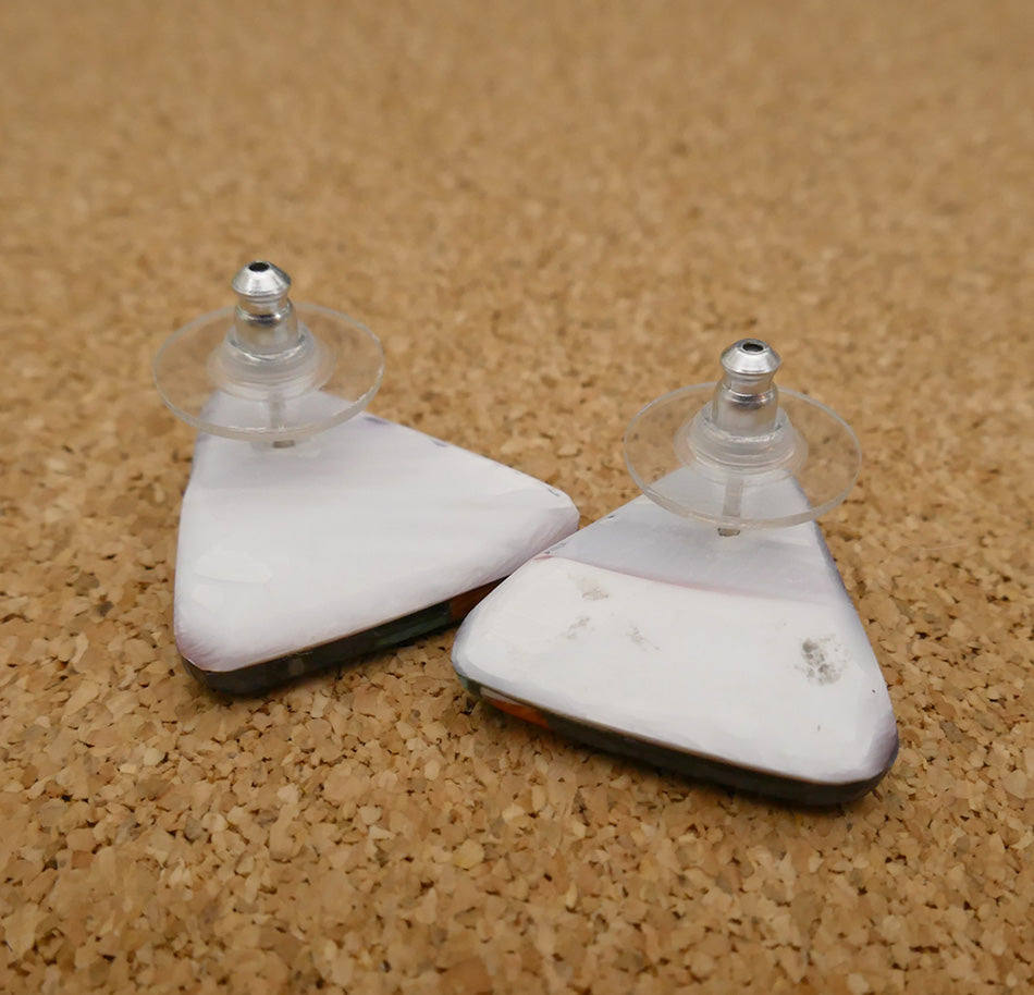 Kewa Santo Domingo Pueblo Mosaic Earrings Janalee Reano