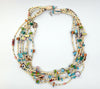 Mary Tafoya Kewa Santo Domingo Mosaic Charm Necklace