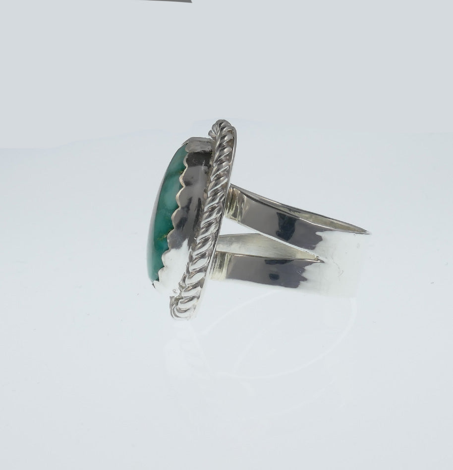 Lorenzo Tafoya Native American Jewelry Carico Lake Turquoise Ring