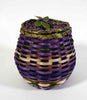 Wabanaki Pasamaquoddy Lydia Soctomah Ash and Sweetgrass Basket with Dragonfly