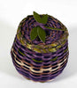 Wabanaki Pasamaquoddy Lydia Soctomah Ash and Sweetgrass Basket with Dragonfly