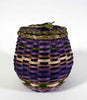 Wabanaki Pasamaquoddy Lydia Soctomah Ash and Sweetgrass Basket with Dragonfly