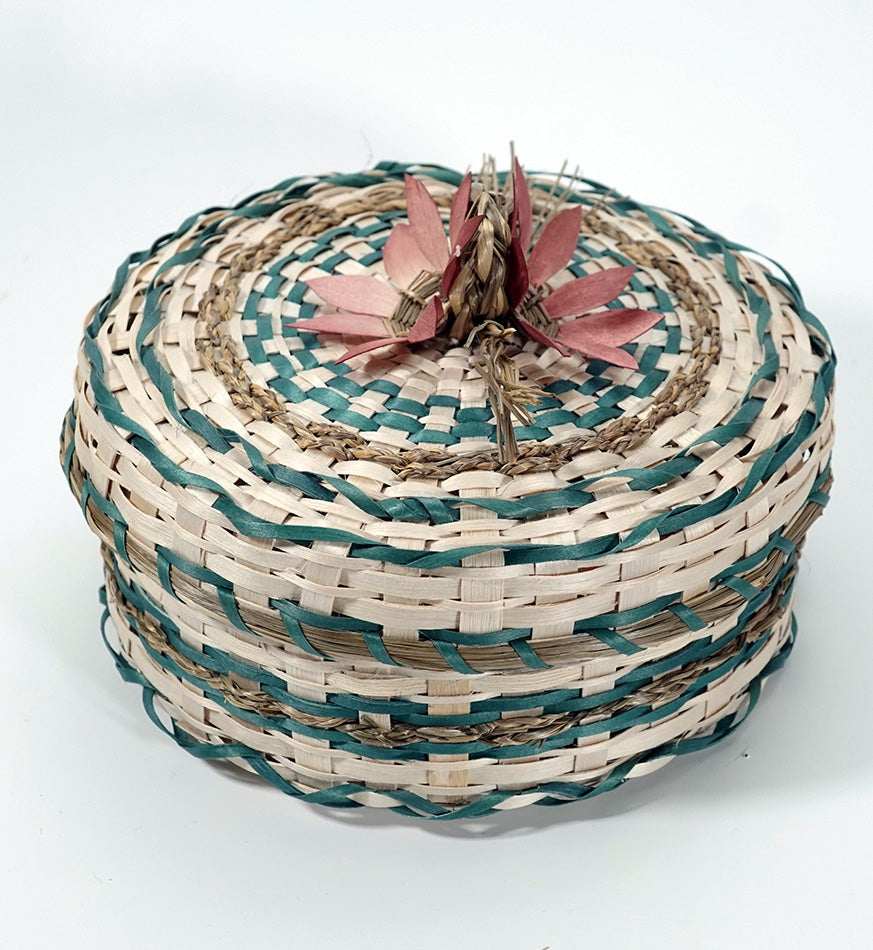 Wabanaki Pasamaquoddy Lydia Soctomah Flower Basket 1