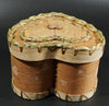 Maliseet Artist Aron Griffith Birch Bark Heart Basket