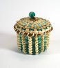 Wabanaki Art Amanda Ennis Maliseet Miniature Green/Brown Basket (Copy)