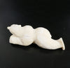Mark Nupowlatik Textured Ivory Bear Eskimo Art
