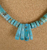 Kewa Jewelry Mary Tafoya Turquoise Necklace with Corn Beads