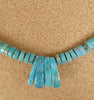 Kewa Jewelry Mary Tafoya Turquoise Necklace with Corn Beads