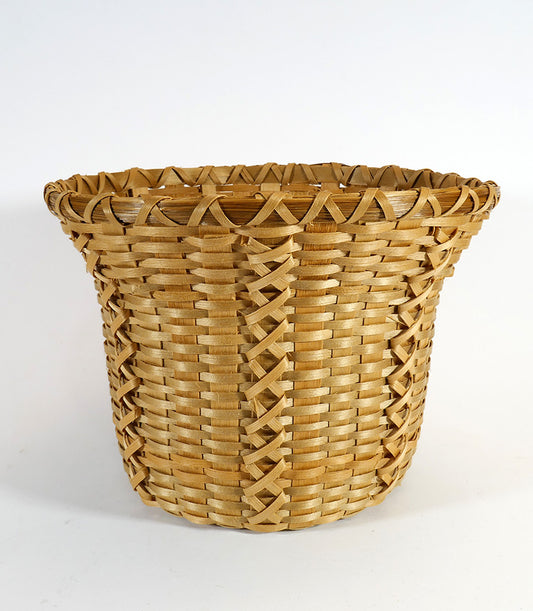 Jane Zumbrunnen Mi'kmak Weaver Wabanaki Baskets Flared Basket