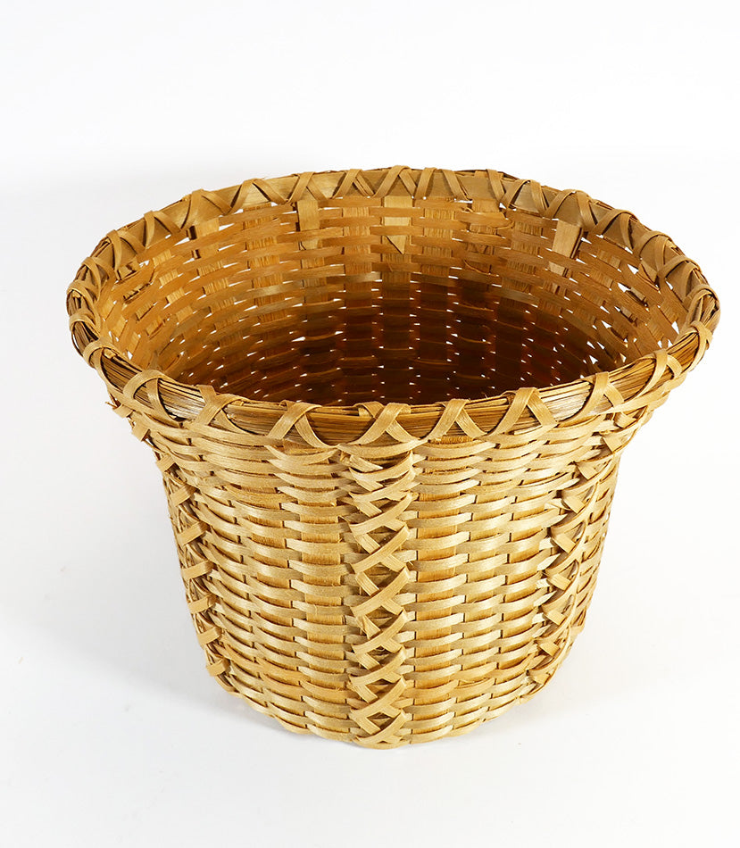 Jane Zumbrunnen Mi'kmak Weaver Wabanaki Baskets Flared Basket