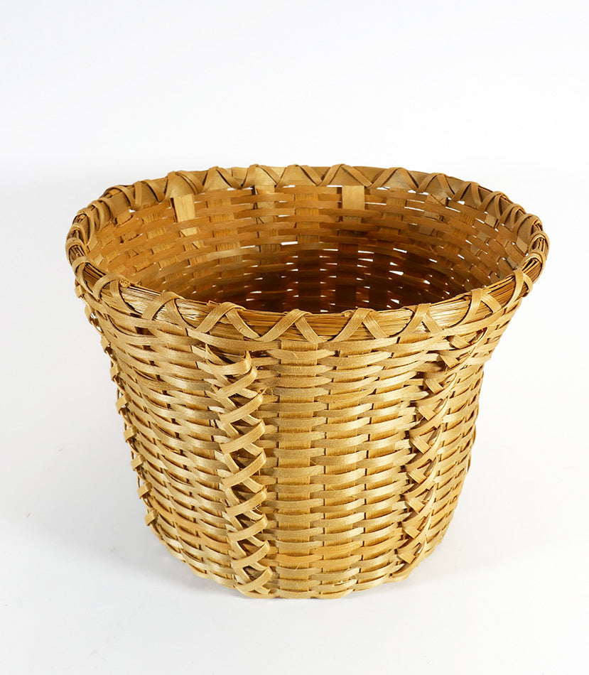Jane Zumbrunnen Mi'kmak Weaver Wabanaki Baskets Flared Basket