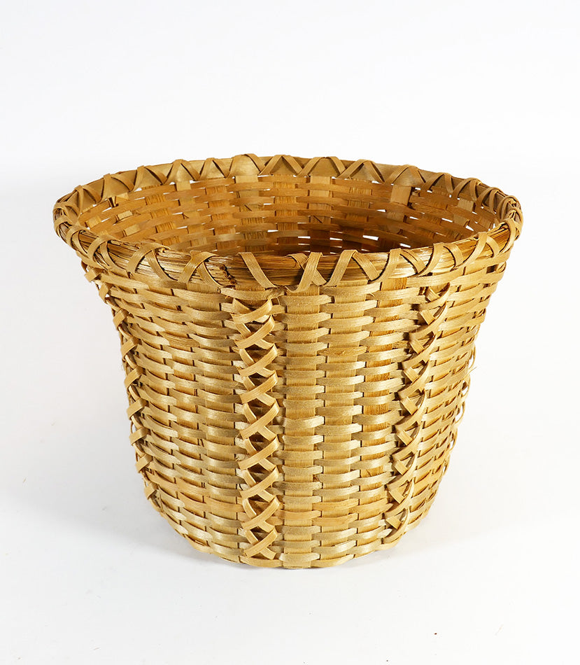 Jane Zumbrunnen Mi'kmak Weaver Wabanaki Baskets Flared Basket