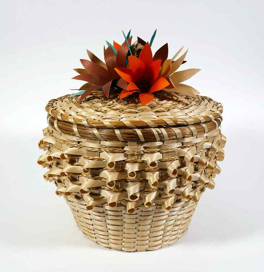 Pasamaquoddy Molly Neptune Parker Flower Basket Wabanaki