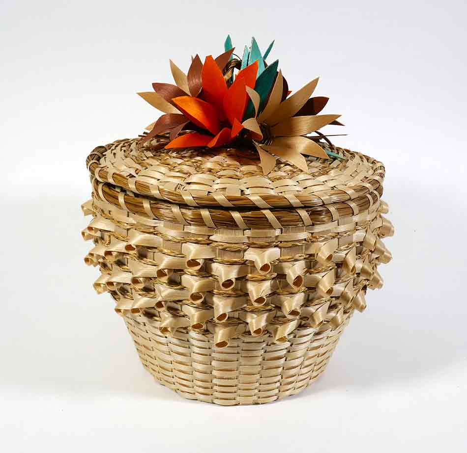 Pasamaquoddy Molly Neptune Parker Flower Basket Wabanaki