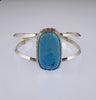 Lorenzo Tafoya Native American Jewelry Natural Turquoise Sterling Silver Bracelet