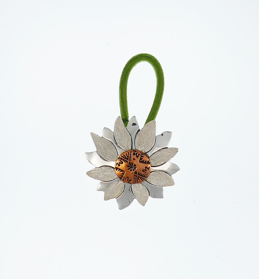 Navajo Jewelry Sterling Silver and Copper Hair Tie
