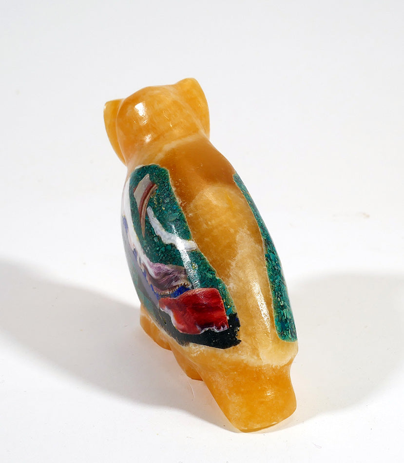 Jayne Quam Mosaic Owl Navajo Fetish