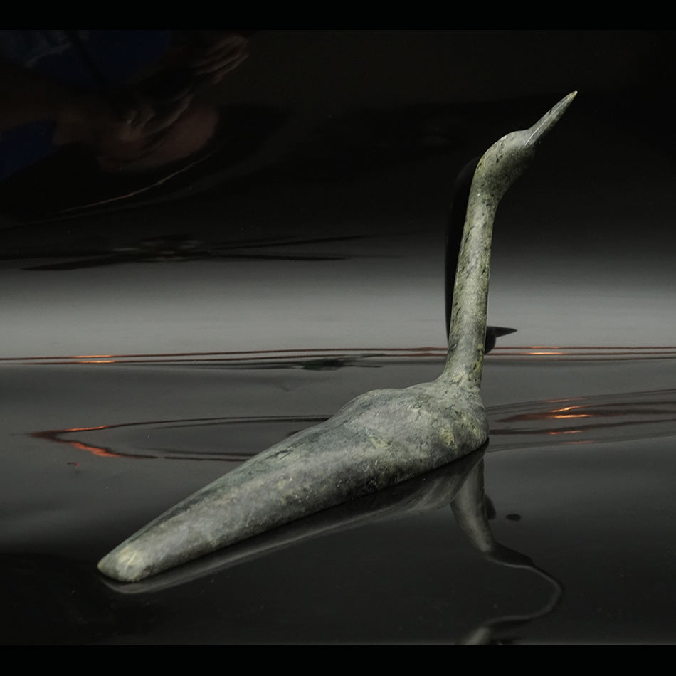 Cape Dorset Ning Ashoona Loon Sculpture Inuit Art