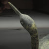 Cape Dorset Ning Ashoona Loon Sculpture In Green Serpentine 14 Inches