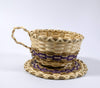 Penobscot Art Pam outdusis Cunningham Cup and Saucer Basket Wabanaki