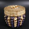 Passamaquoddy Basket Clara Keezer Purple Curls